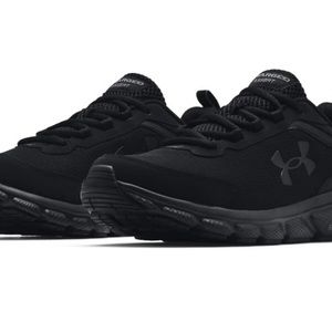 Men’s Under Armour  Charged Assert 9 Running Shoe Black Deluxe Foam Size 9.5